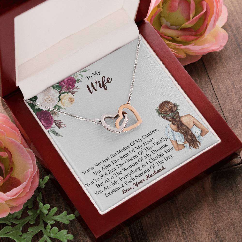 Gift For Wife Wife - Necklace Interlocking Hearts Necklace