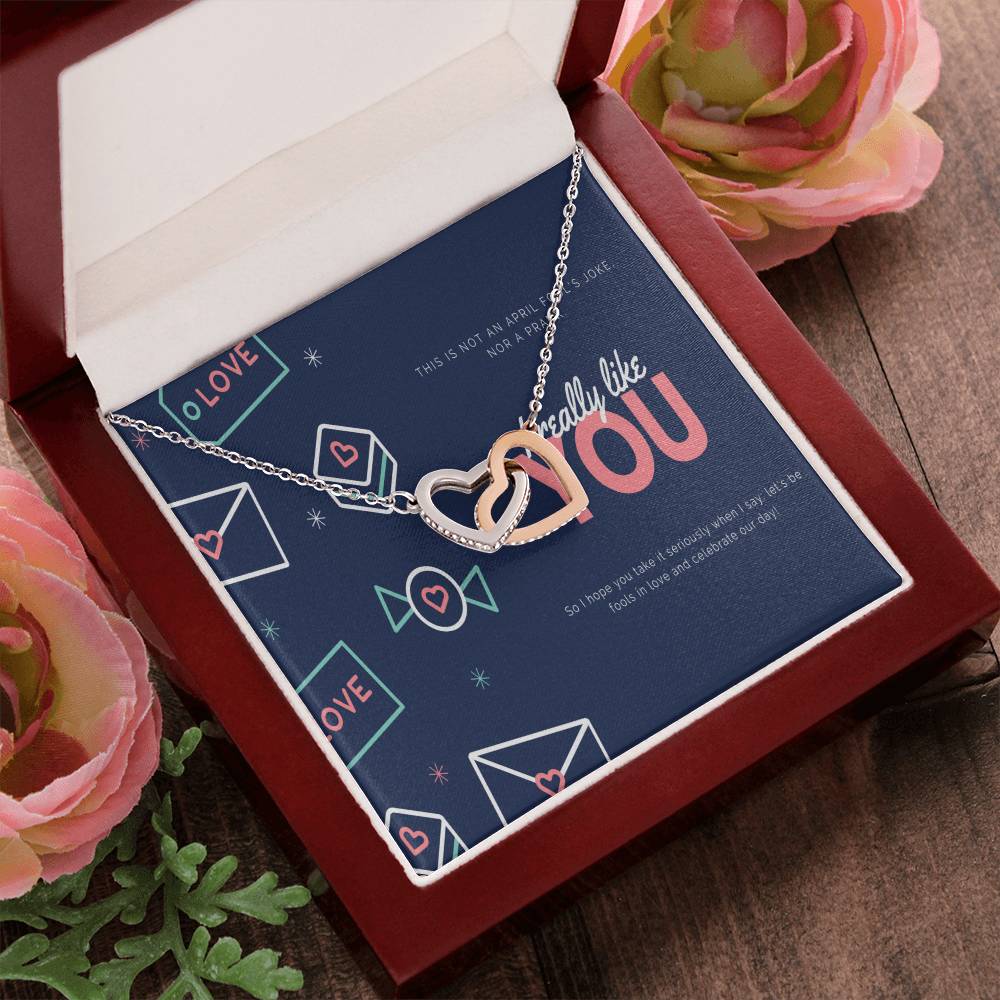 To My Love Interlocking Hearts Necklace