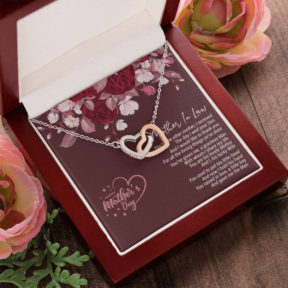 Mothers Day Gift For Mother In Law Mothers Day Jewelry Gift For Mother In Law Gift For Mother In Law Interlocking Hearts Necklace