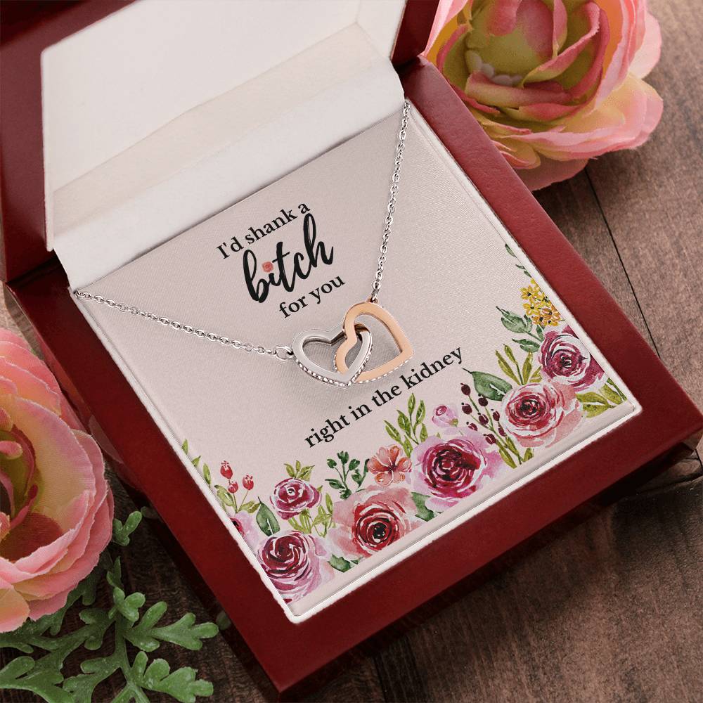 Best Friend Gift Sister Birthday Gift Funny Gift For Friend Birthday Gift For Best Friend Sister Gift Interlocking Hearts Necklace