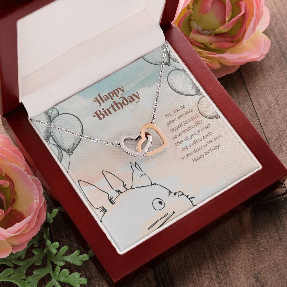Biggest Joy And Never-Ending Bliss - Interlocking Hearts Necklace