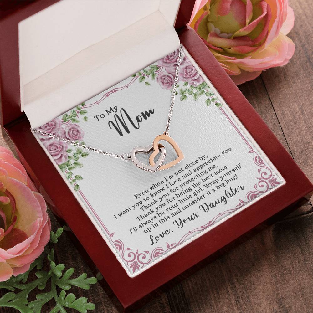 Mom Interlocking Hearts Necklace