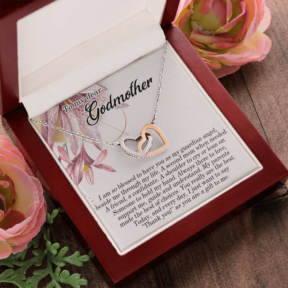 My Godmother Necklace Giftnecklace Gift For Godmothergodmother Interlocking Hearts Necklace Godmother Wedding Giftgodmother Of The Bride