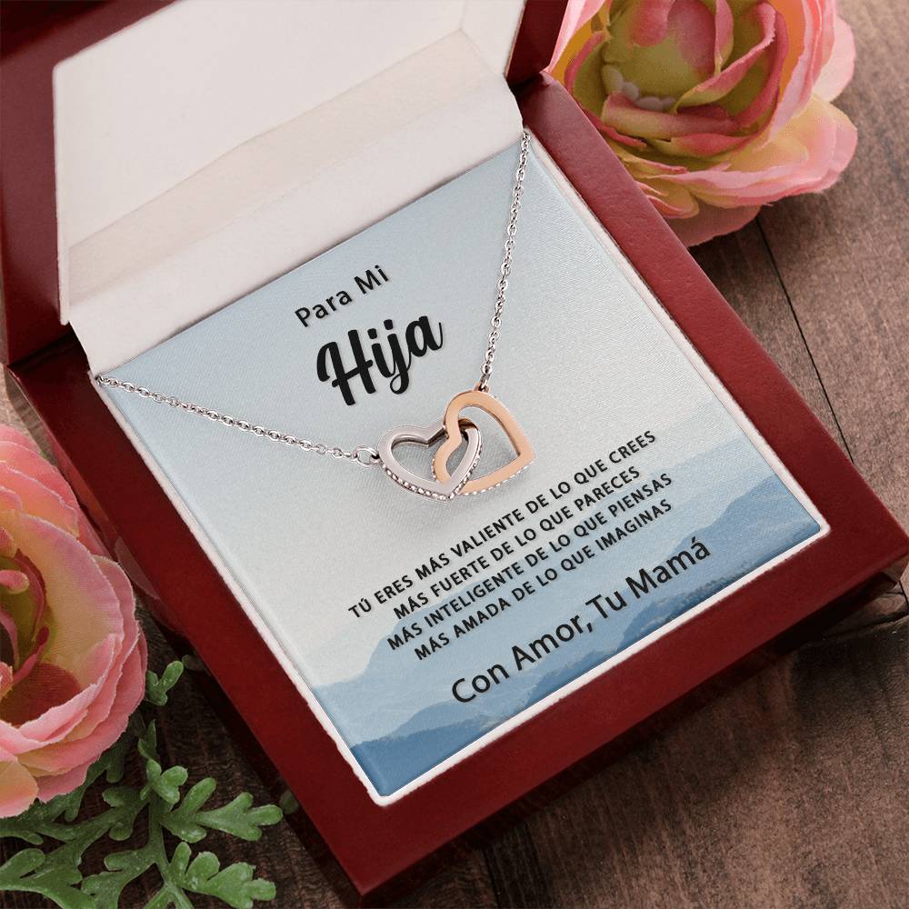 Mas Amada De Lo Que Imaginas Interlocking Hearts Necklace