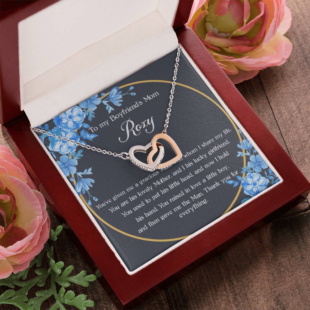 To My Boyfriend 'S Mom - Roxy #2027233922 Interlocking Hearts Necklace