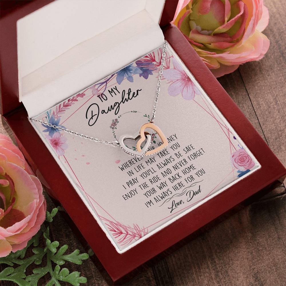 TO02AF~1 Interlocking Hearts Necklace