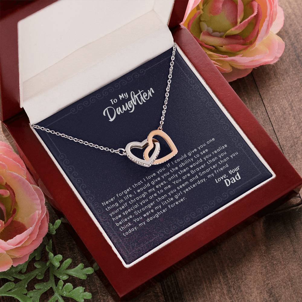 See Yourself Through My Eyes - Interlocking Hearts Necklace