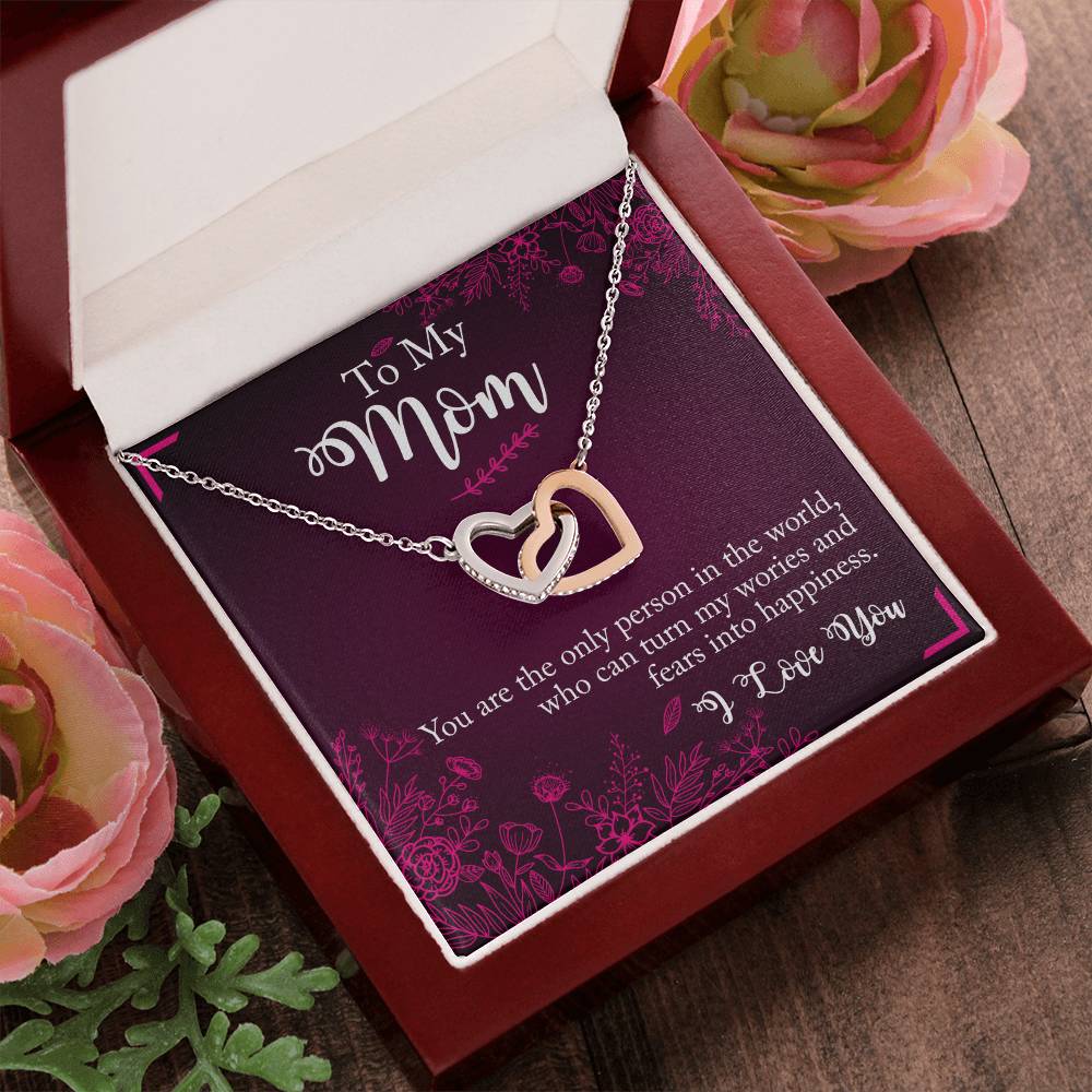 Interlocked Heart Neckless - Mother'S Day Interlocking Hearts Necklace