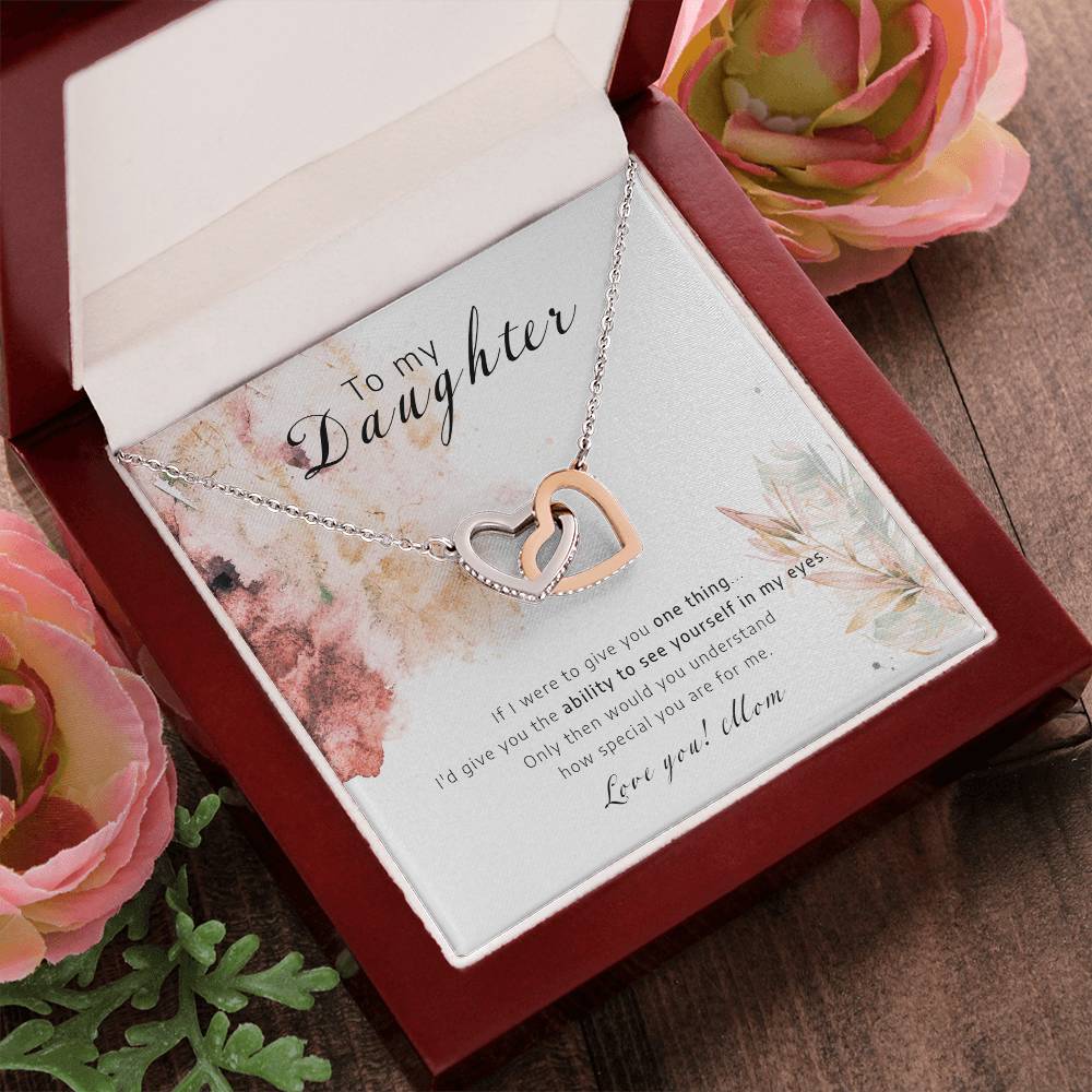 See Youself In My Eyes - Interlocking Hearts Necklace