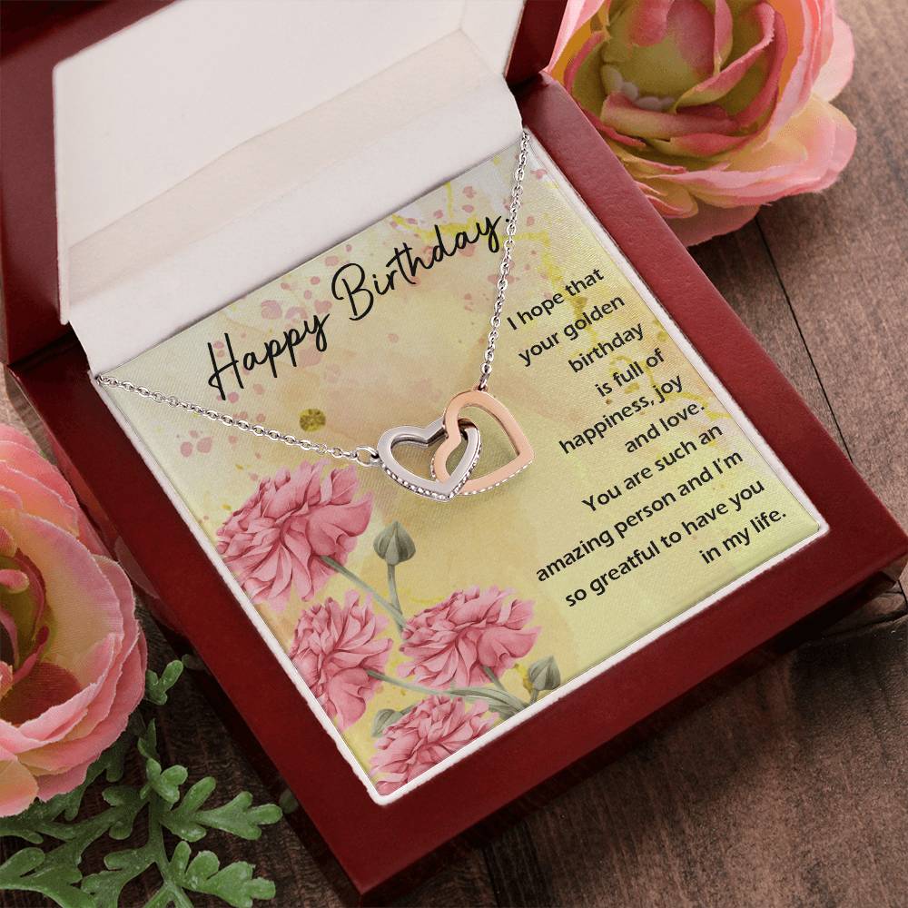 Interlocked Heart Neckless - For Birthday Interlocking Hearts Necklace