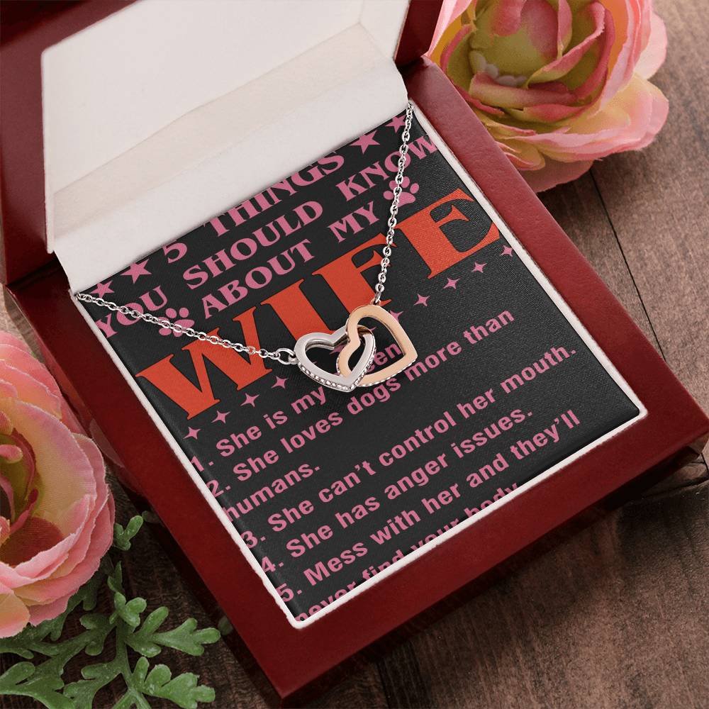 5 Things You Should Know About My Wife Interlocking Hearts Necklace
