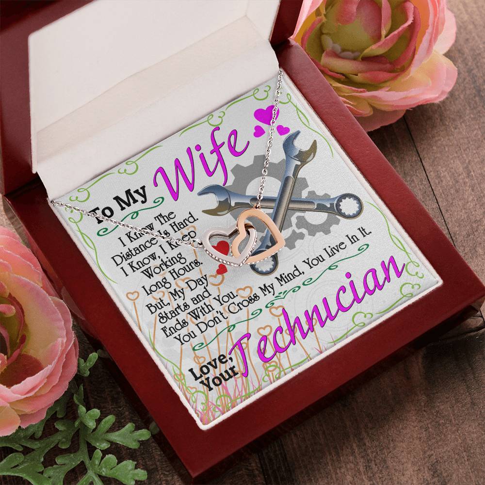 Technician'S Wife - Interlocking Heart Necklace Interlocking Hearts Necklace