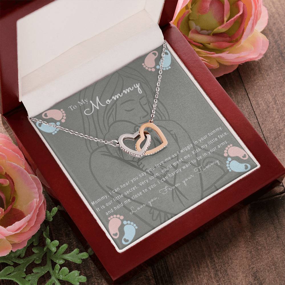 To My Mommy Interlocking Hearts Necklace