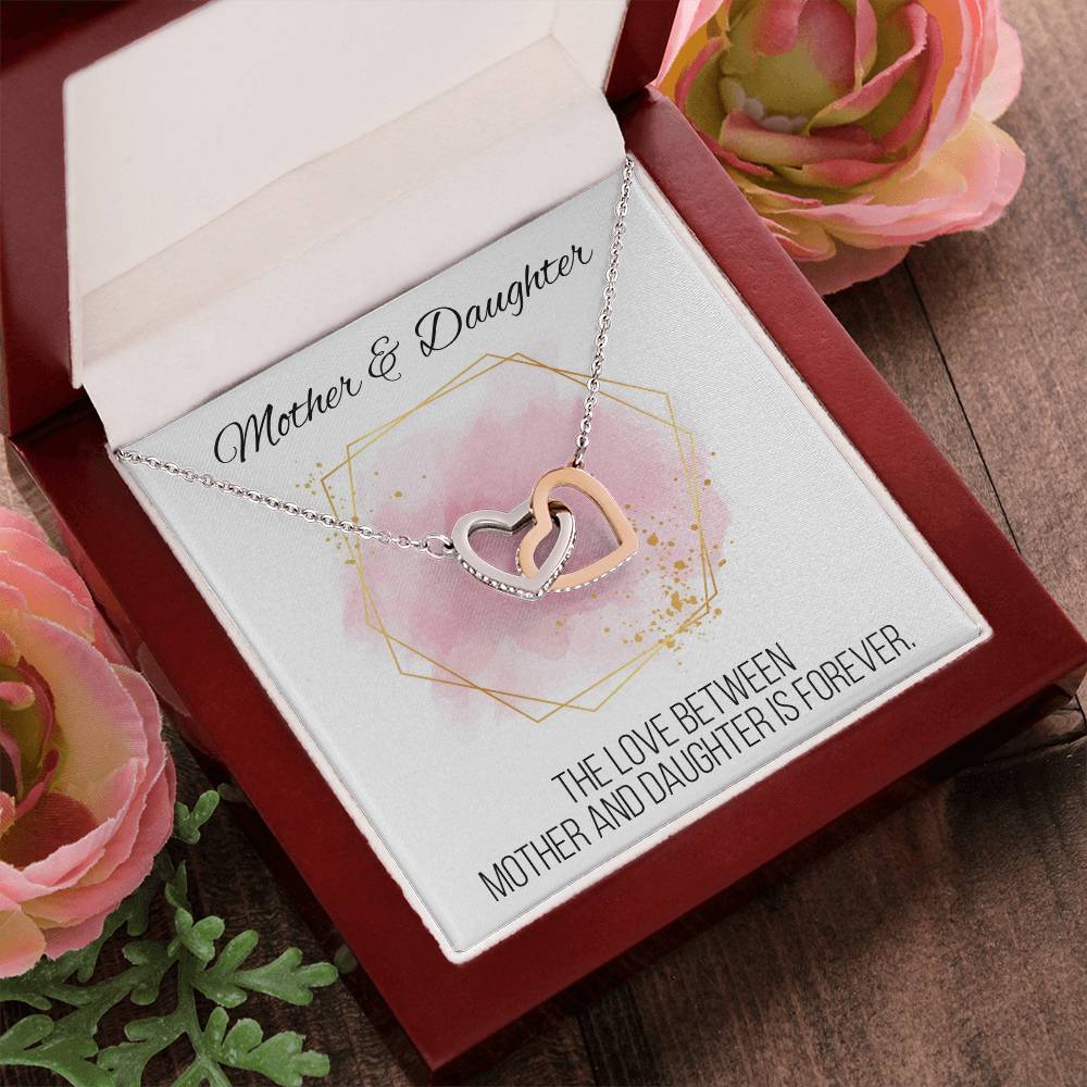 Mother And Daughter Sentimental Jewelry Necklace Gift For Mothers Day Gift For Daughter Birthday Presents For Mom Birthday Interlocking Hearts Necklace