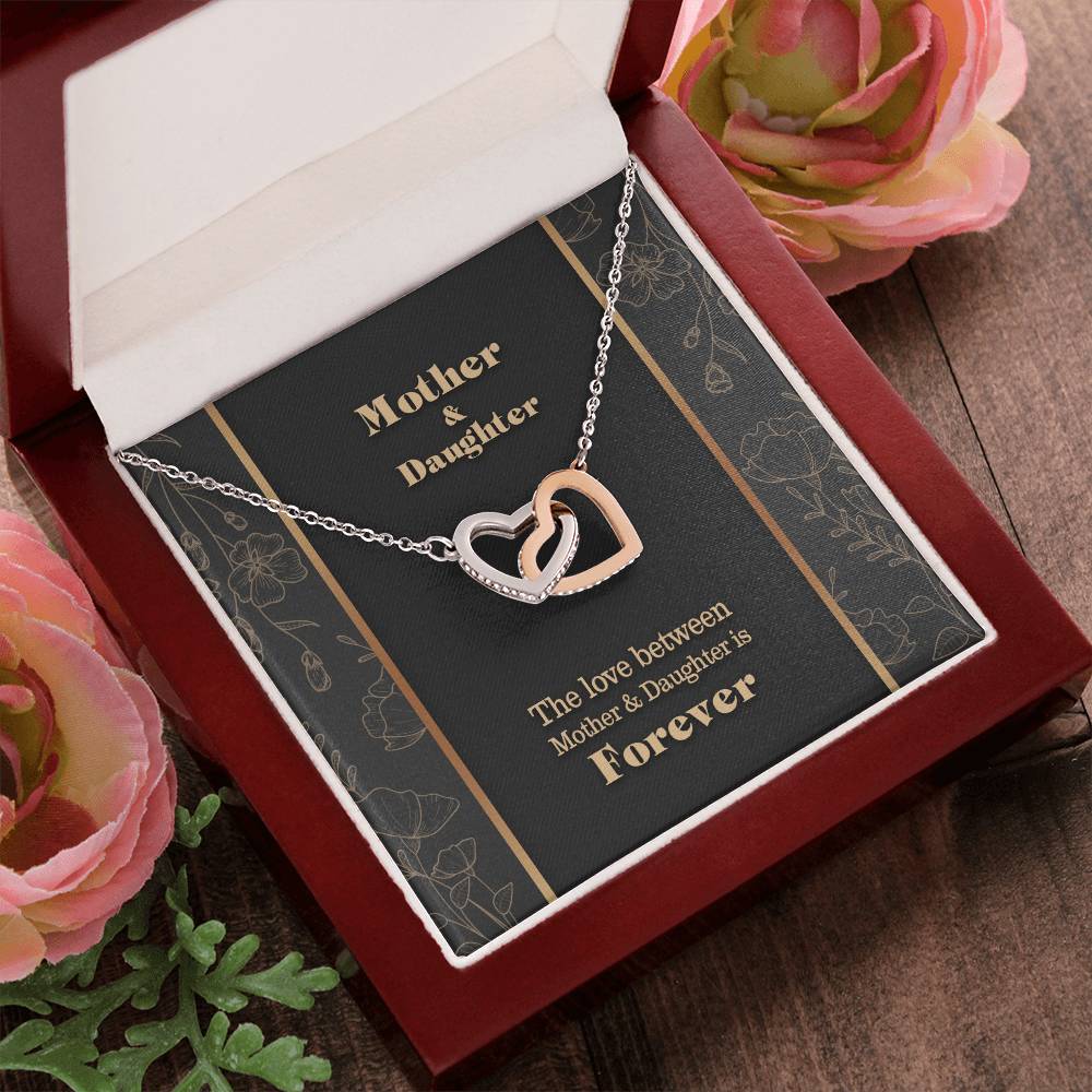 Mothers Day Interlocking Hearts Necklace Luxury