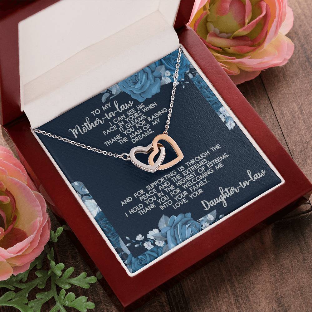 Mother-In-Law Interlocking Hearts Necklace