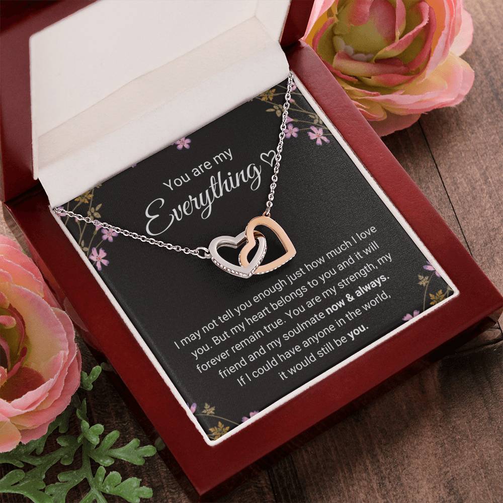 Connected By Hearts - Necklace Interlocking Hearts Necklace