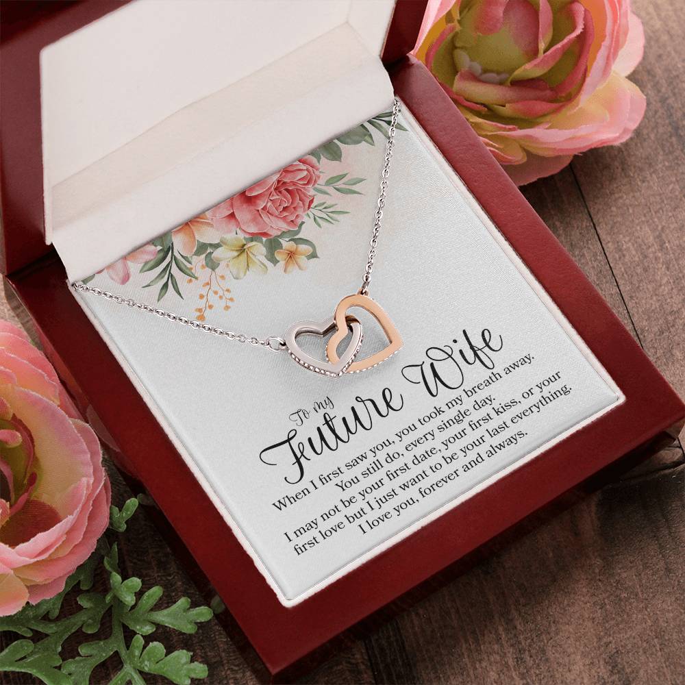 Interlocking Hearts - To Future Wife Interlocking Hearts Necklace