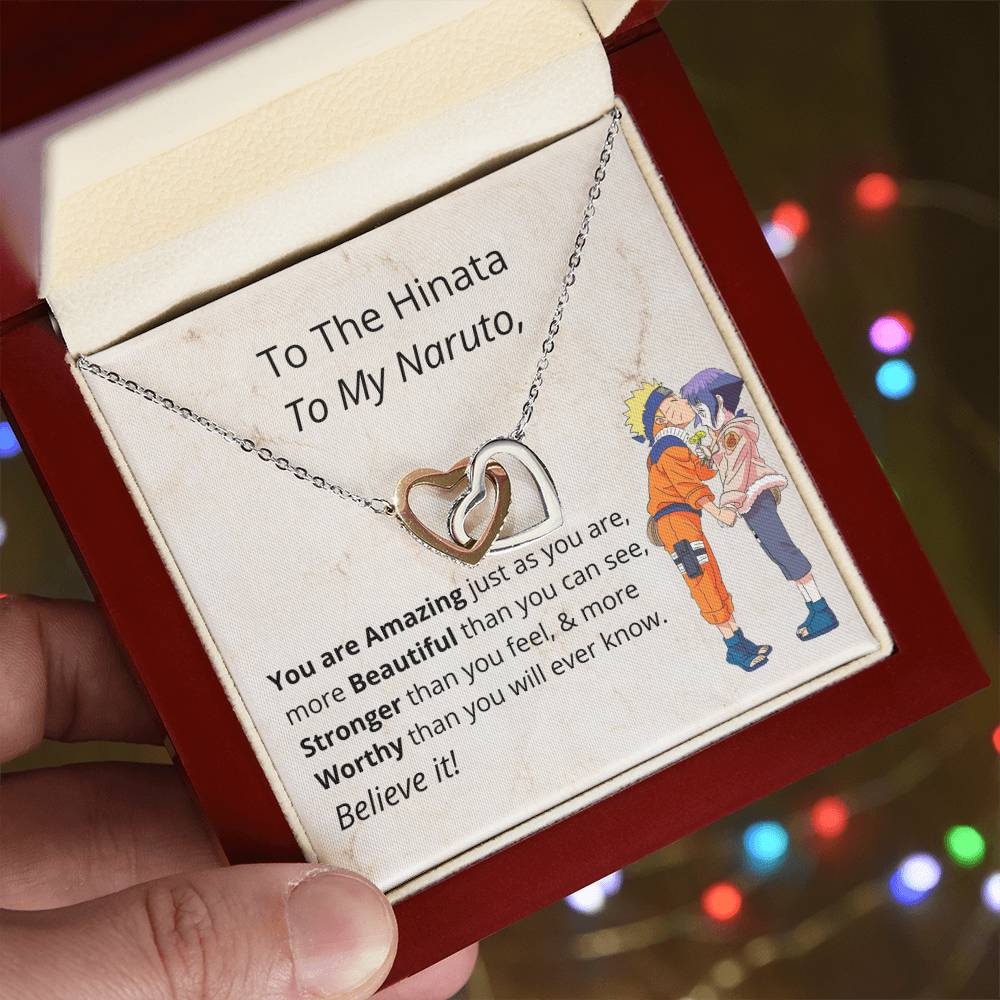 You'Re Amazing Believe It! - Necklace Interlocking Hearts Necklace