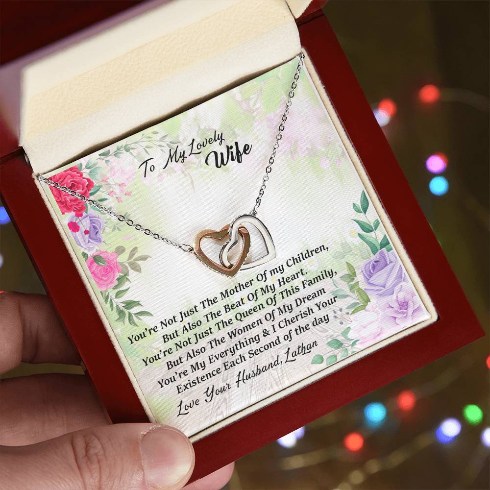 Love Your Husband Lathan Interlocking Hearts Necklace