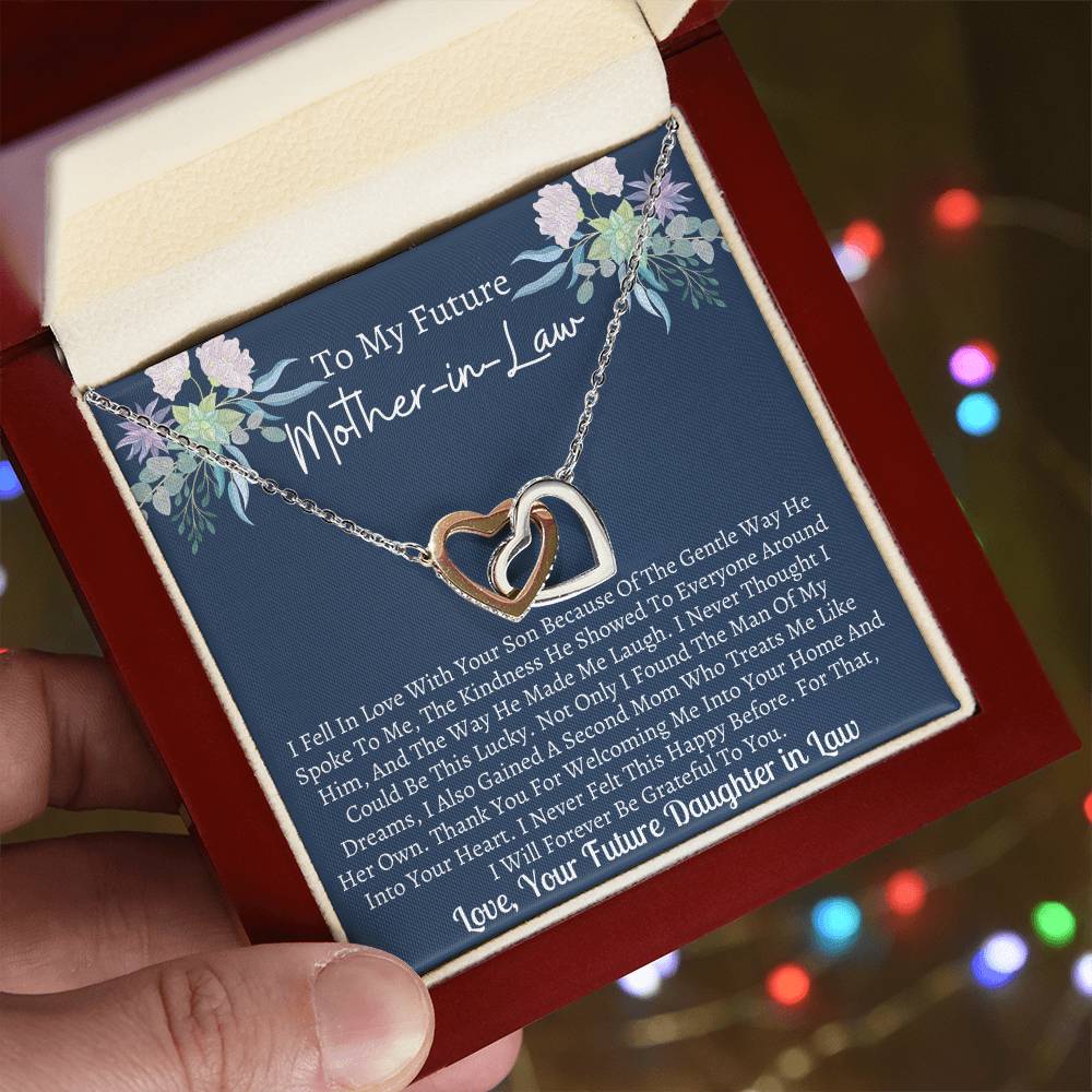 Future Mother In Law Interlocking Hearts Necklace
