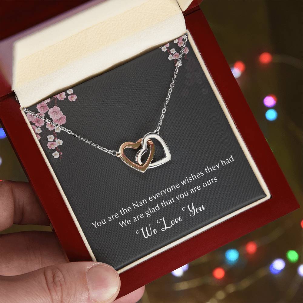 The Best Nan Interlocking Hearts Necklace