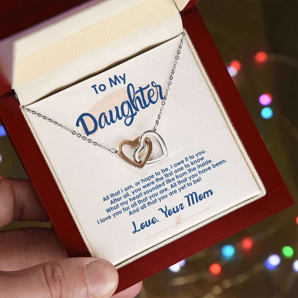 Collection Daughter - You Were The First One - Interlocking Hearts Necklace