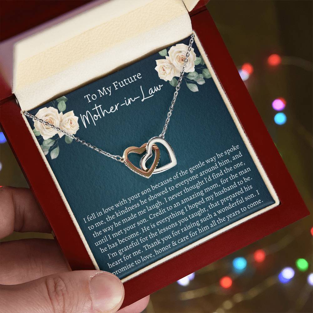 Future Mother In Law Interlocking Hearts Necklace