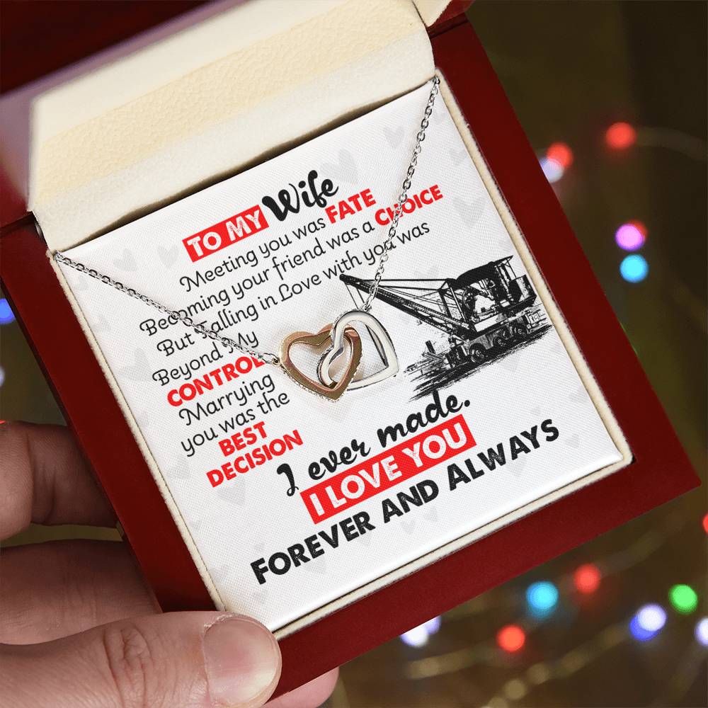 Crane Operator'S Wife - Interlocking Heart Necklace Interlocking Hearts Necklace