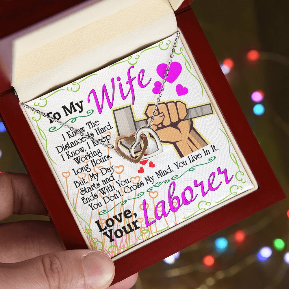Laborer'S Wife - Interlocking Heart Necklace Interlocking Hearts Necklace