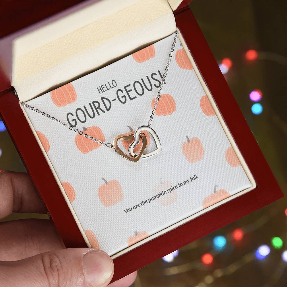 Hello Gourd-Geous - Interlocking Hearts Necklace