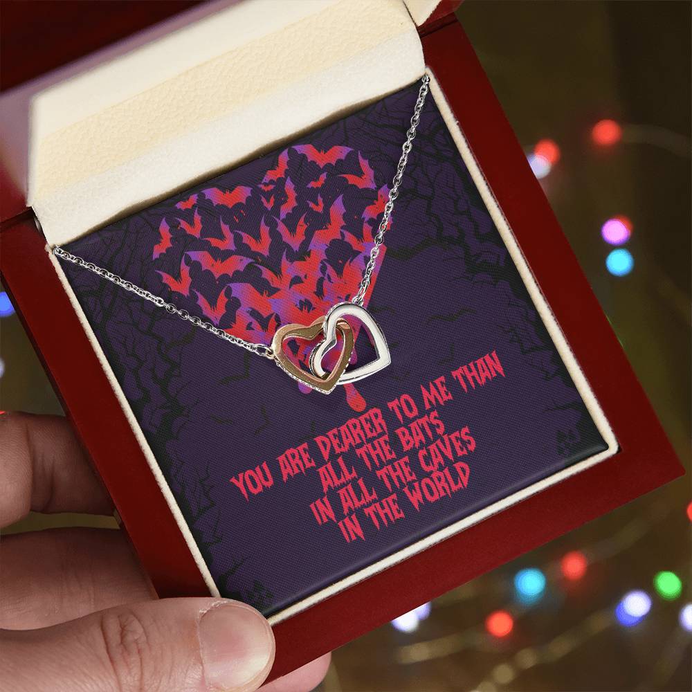 Dearer To Me Interlocking Interlocking Hearts Necklace