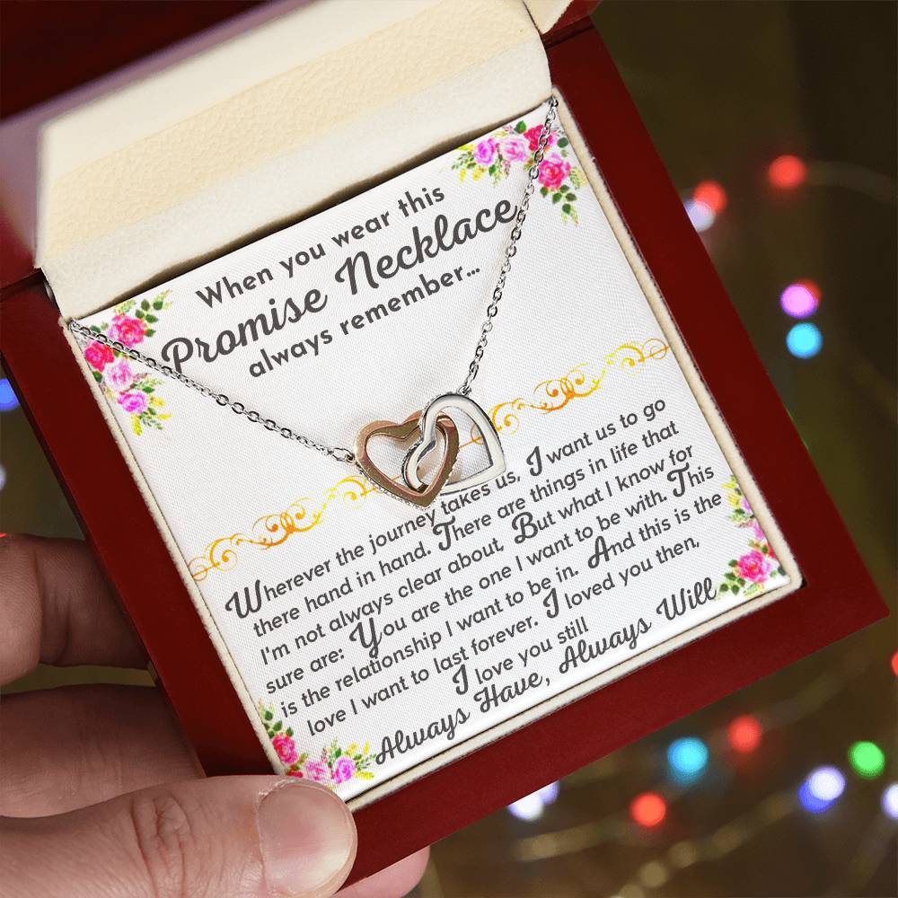 The Promise Necklace Interlocking Hearts Necklace