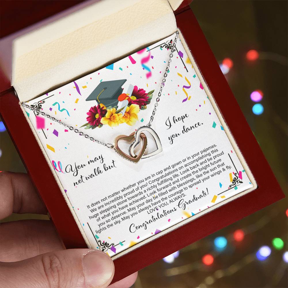 Graduation Gift For Daughter - Interlocking Heart Necklace Interlocking Hearts Necklace