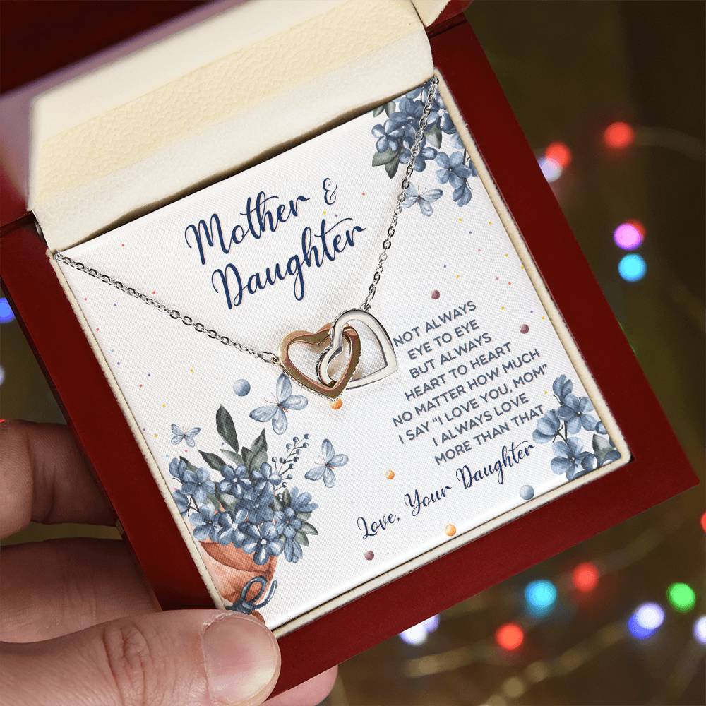 Interlocking Hearts Mother And Daughter Not Always Eye To Eye Interlocking Hearts Necklace