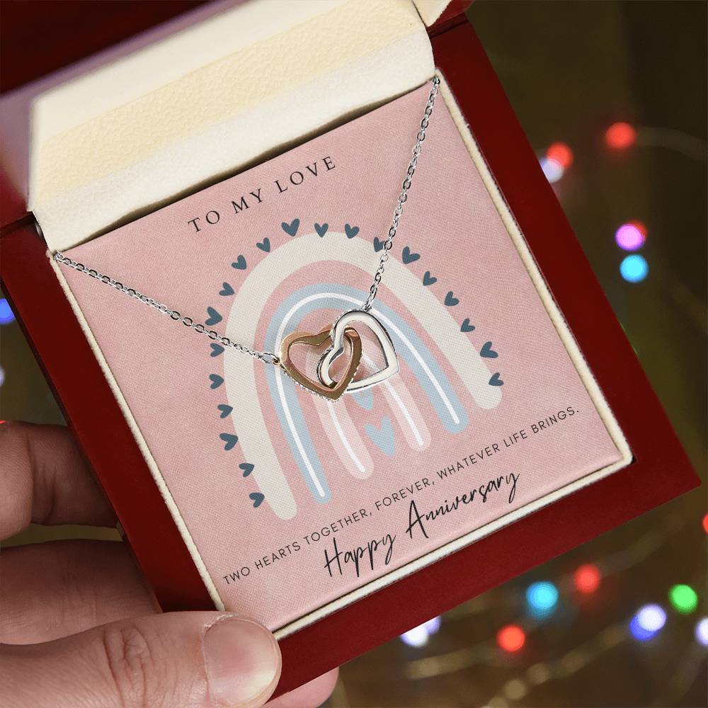 To My Love Interlocked Hearts Interlocking Hearts Necklace