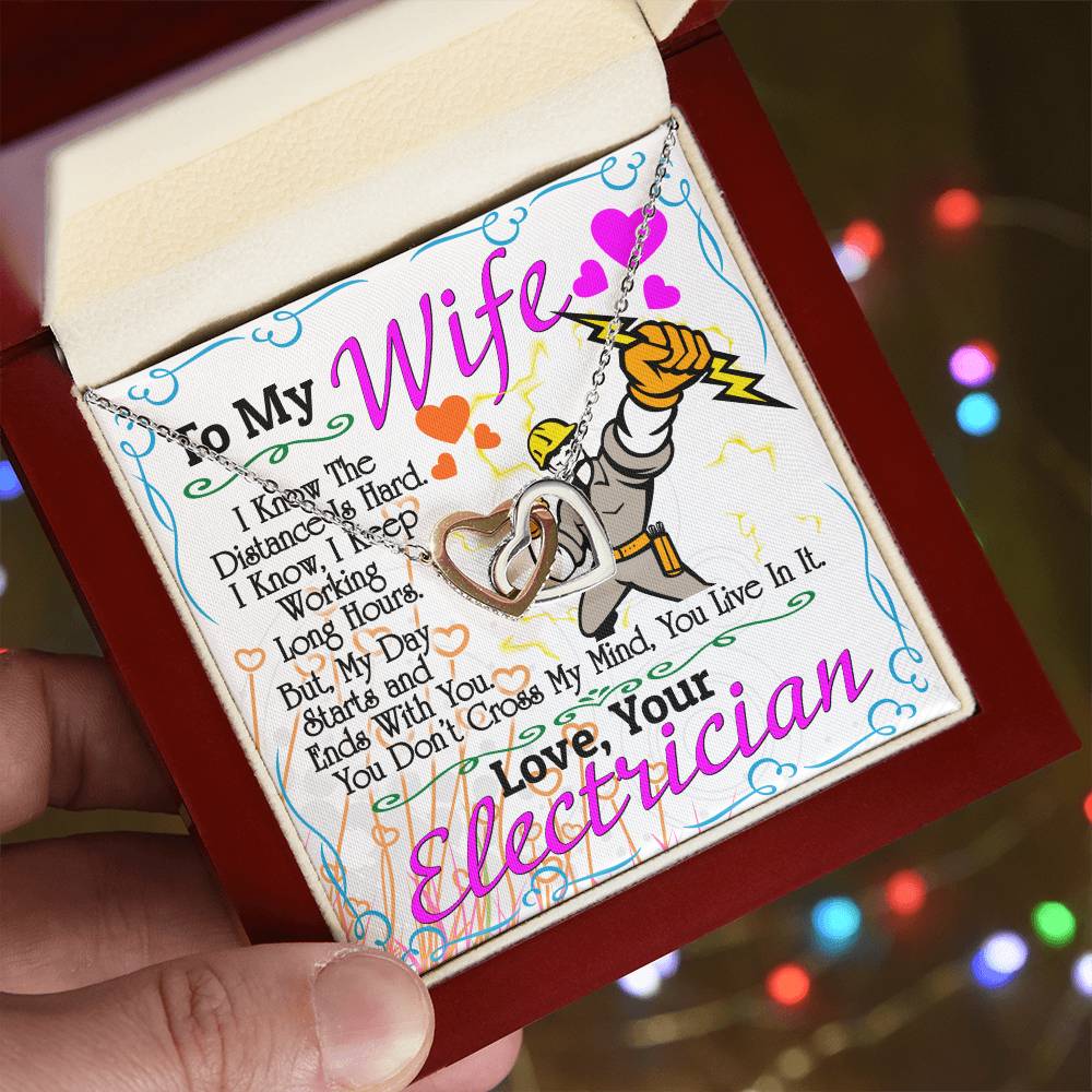 Electrician'S Wife - Interlocking Heart Necklace Interlocking Hearts Necklace