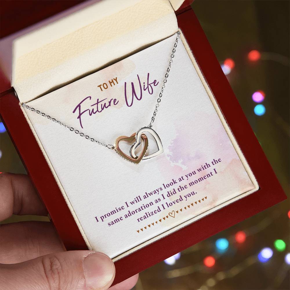 Future Wife Interlocking Hearts Necklace
