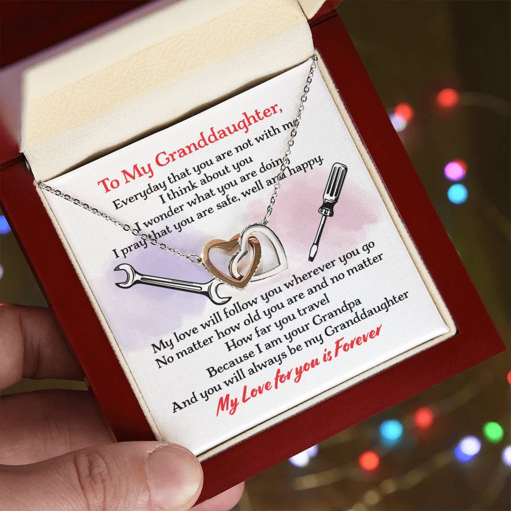 Mechanic'S Granddaughter - Interlocking Heart Necklace Interlocking Hearts Necklace