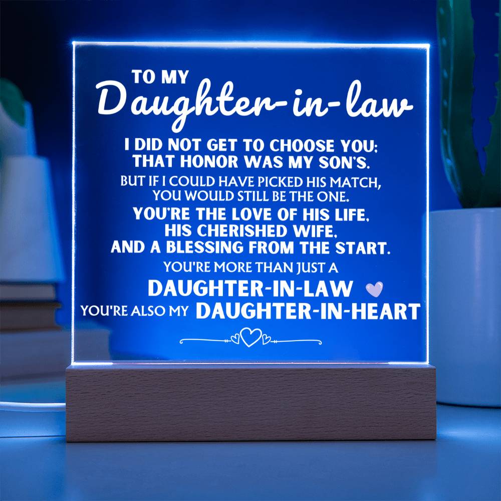 You're More Than Just A 'Daughter-in-Law' - Acrylic Square Plaque