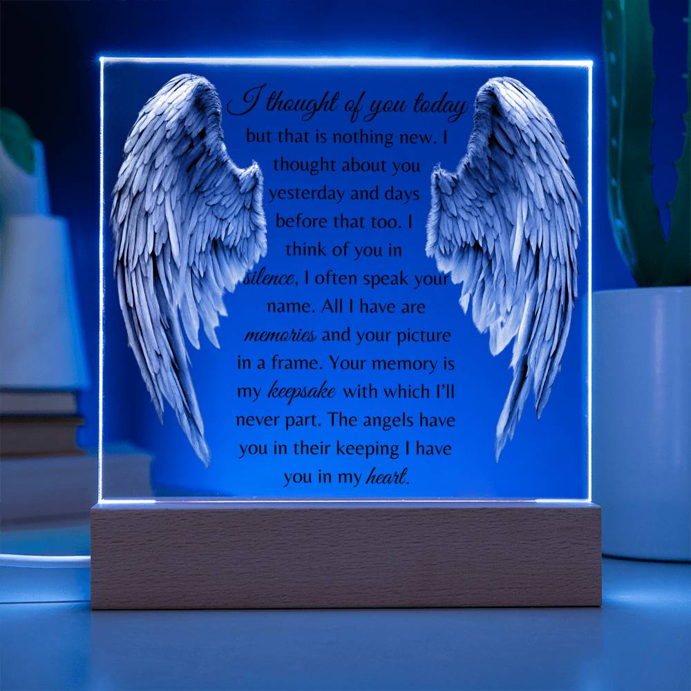 I Thought Of You Today - Acrylic Square Plaque