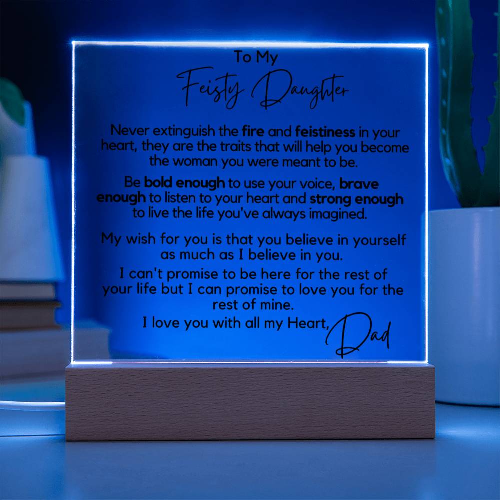 Be Bold Enough To Use Your Voice - Acrylic Square Plaque