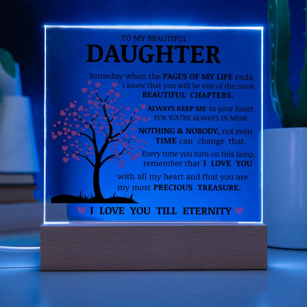 Daughter Keepsake - Nothign And Nobody - Acrylic Square