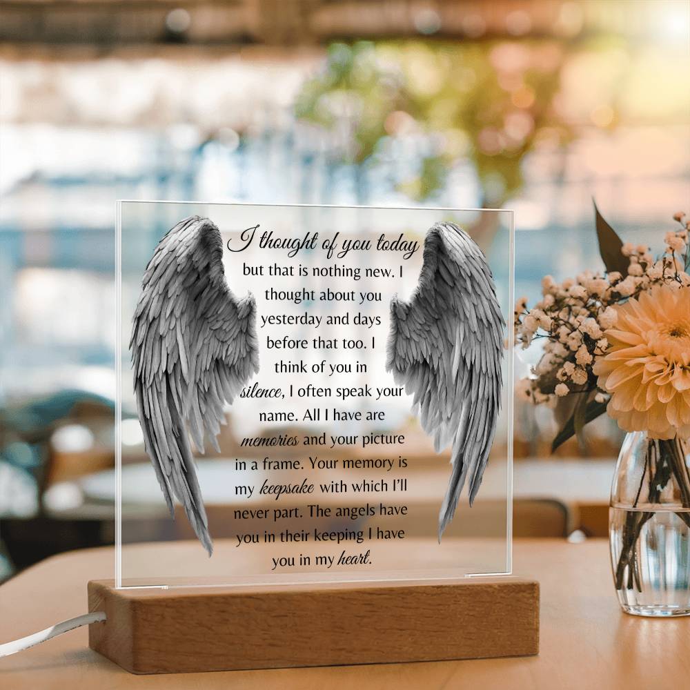 I Thought Of You Today - Acrylic Square Plaque