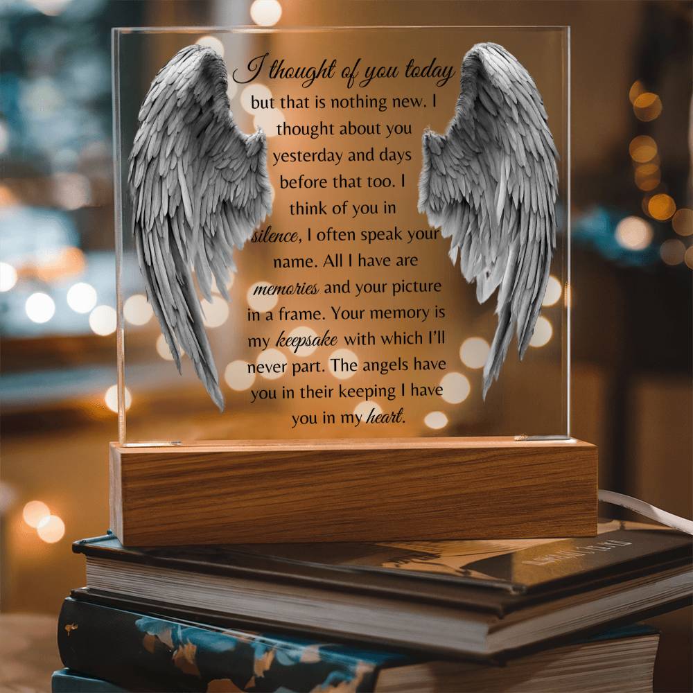 I Thought Of You Today - Acrylic Square Plaque
