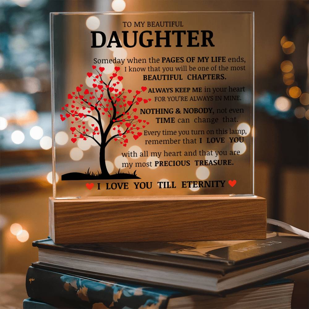 Daughter Keepsake - Nothign And Nobody - Acrylic Square