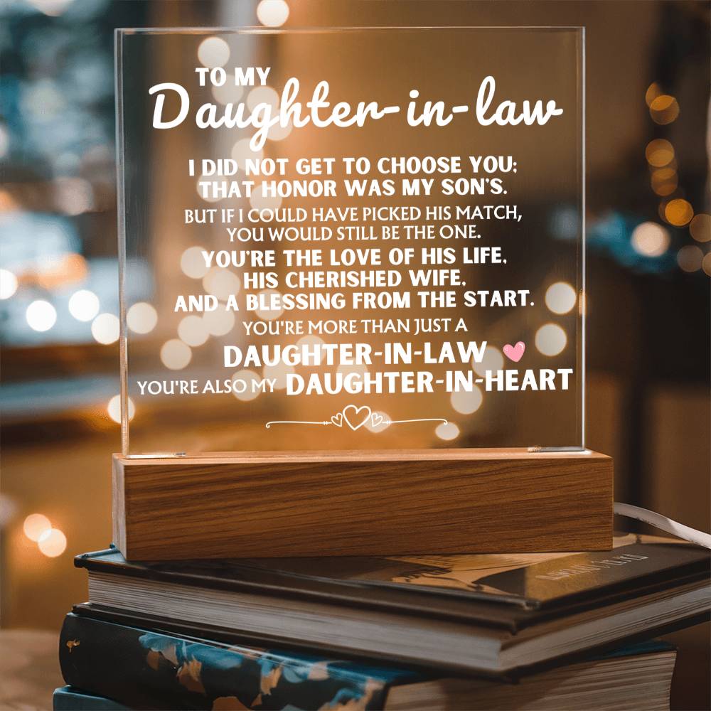 You're More Than Just A 'Daughter-in-Law' - Acrylic Square Plaque