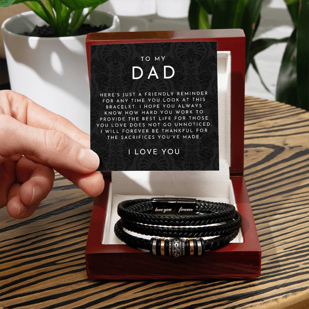 To My Dad Bracelet - Love You Forever Bracelet