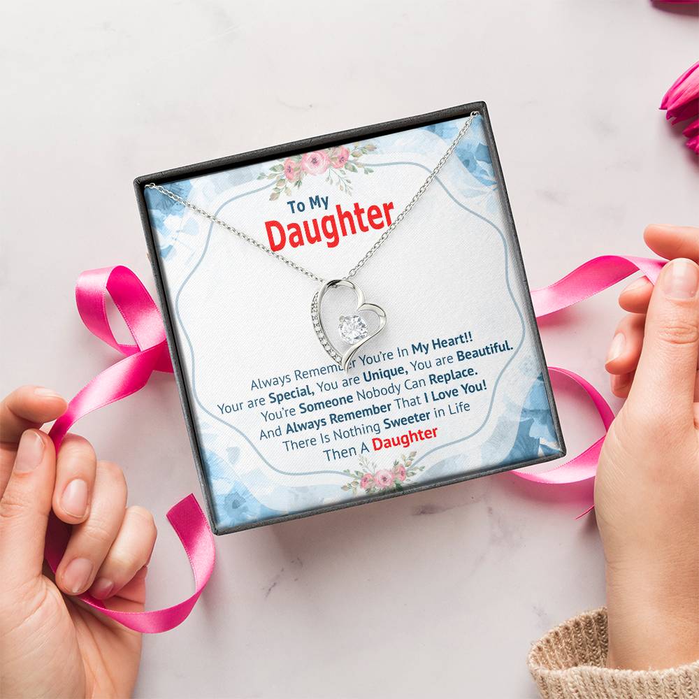 To My Daughter Moon And Back Necklace Meaningful Necklace For Daughter Sterling Silver Dad To Daughter Necklace Forever Love Necklace