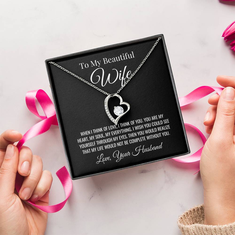 Wife Forever Love Valentine's Necklace 1 Forever Love Necklace